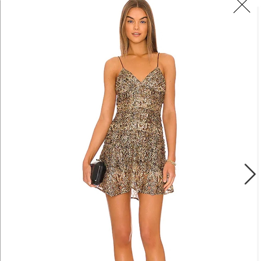 Free people sierra snake print lace dress